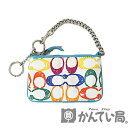 COACH コーチ マルチカラー コインケース中古品 used AB