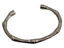 【GUCCI(グッチ)】バンブーブレスシルバー925 26.1gバングル シンプルプレゼント