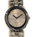 RADO フローレンス 322.3764.4 ステンレススチール SS クォーツ シルバー×12Pダイヤモンド シンプル レディース ウィメンズ プレゼント 腕時計 【中古】