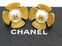 【秋冬コレクション】CHANEL シャネル イヤリング ココマーク パール フラワー お花 ゴールド ヴィンテージ【中古】