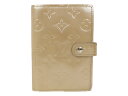 LOUIS VUITTON ルイヴィトン アジェンダPM R21009 手帳 手帳カバー モノグラム・ヴェルニ ノワゼット パテントレザー エナメル メンズ レディース ユニセックス プレゼント包装可【中古】松前R56店