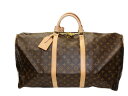 LOUIS VUITTON キーポルバンドリエール60 M41412 モノグラム/ブラウン系 コーティングキャンバス メンズ レディース ユニセックス ボストンバッグ 旅行バッグ おしゃれ 人気 【中古】 松前R56号店