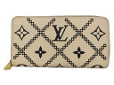 LOUIS VUITTON ルイヴィトン ジッピーウォレット M81141 長財布 クレーム アイボリー系 ホワイト系 レディース ギフト プレゼント包装可【中古】松前R56号店