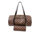 LOUIS VUITTON ルイ ヴィトンN51303 パピヨン30ダミエ・エヌベ キャンバスハンドバッグ ショルダーバッグ【中古】