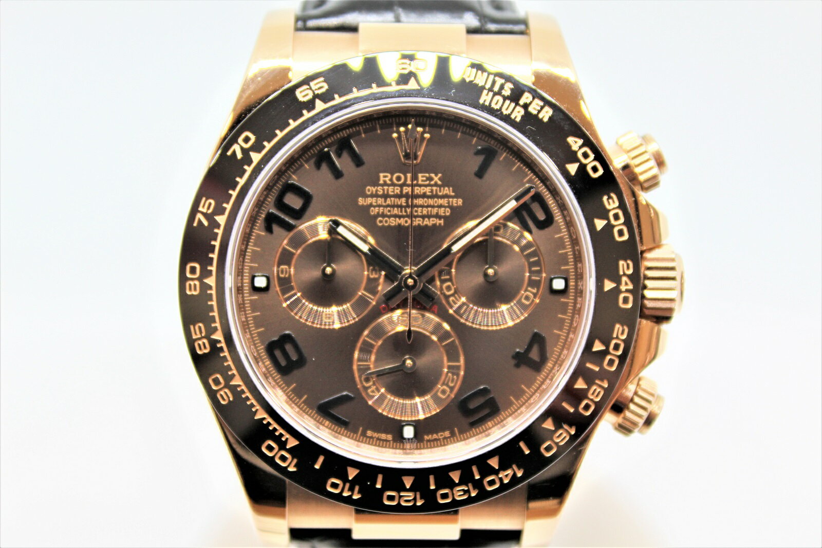 ROLEX　ロレックス　デイトナ　116515LN　K18　エバーローズゴールド　革ベルト　チョコレートブラウン　クロノグラフ