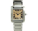 CARTIER カルティエ タンクフランセーズSM ピンクシェル W51028Q3 クォーツ レディース腕時計【中古】