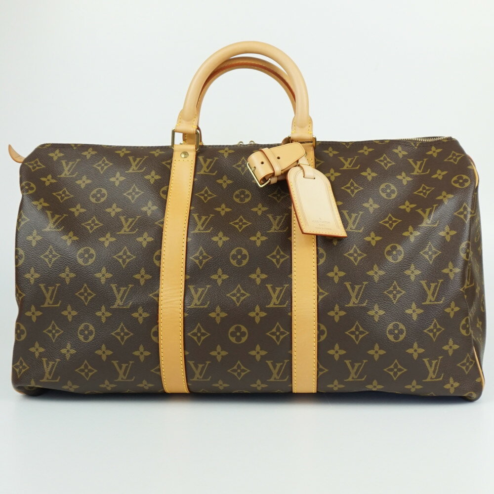 LOUIS VUITTON　ルイヴィトン　M41426　キーポル50　モノグラム・キャンバス　ブラウン　ボストンバッグ　旅行　トラベルバッグ　メンズ　レディース　【中古】