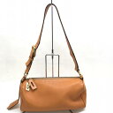 PRADA プラダ DAINO BOX BR0094 ショルダーバッグ ハンドバッグ オレンジ レザー レディース ギャラ 布袋 中古 管理HS1524