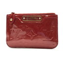 LOUISVUITTON ルイヴィトン M93559 ポシェット・クレNM ポムダムール ヴェルニ エナメル 赤 財布 コインケース 小銭入れ 管理RY22002336