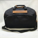 ランセル LANCEL/ ボストンバッグ ブラック ストラップ付き ファスナー一部ジャンク 管理EM11365