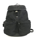 PRADA プラダ V164 バックパック リュックサック ナイロン ブラック シルバー金具 ユニセックス ポケットあり 中古 管理HS18192