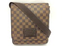 o LOUIS VUITTON ルイ・ヴィトン Louis Vuitton ブルックリン PM 斜め掛け ショルダーバッグ ダミエ ブラウン N51210 レディース 【中古】 旅行カバン トラベル ブラウン 定番 送料無料《かんてい局小山店》 21-173o-m