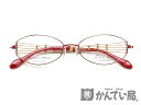 【シャルマン】 CHARMANT ラインアートメガネ フレーム ピンク ラメ チタン 【中古】 USED-S F64-6134-1 かんてい局本社