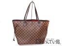 LOUIS VUITTON【ルイヴィトン】 N51105 ネヴァーフルMM トートバッグ ダミエキャンバス エベヌ ブラウン系 LV USED-6【中古】 a18-7655 質屋 かんてい局茜部店