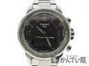 TISSOT【ティソ】T083.420.11.057.00 Tタッチ クラシック クォーツ メンズ SS グレー文字盤 コンパス クロノグラフ アラーム USED-8【中古】【質屋かんてい局北名古屋店】n19-4267