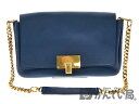 Chloe【クロエ】ショルダーバッグ レザー ブルー系 ゴールド金具 レディース 肩掛け 鞄【中古】USED-6 質屋かんてい局北名古屋店 n18-7192