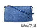 LOUIS VUITTON【ルイヴィトン】M52945 ポシェット・アクセソワール アクセサリーポーチ エピ エレドブルー ハンドバッグ【中古】USED-6 質屋かんてい局 小牧店 c18-5506