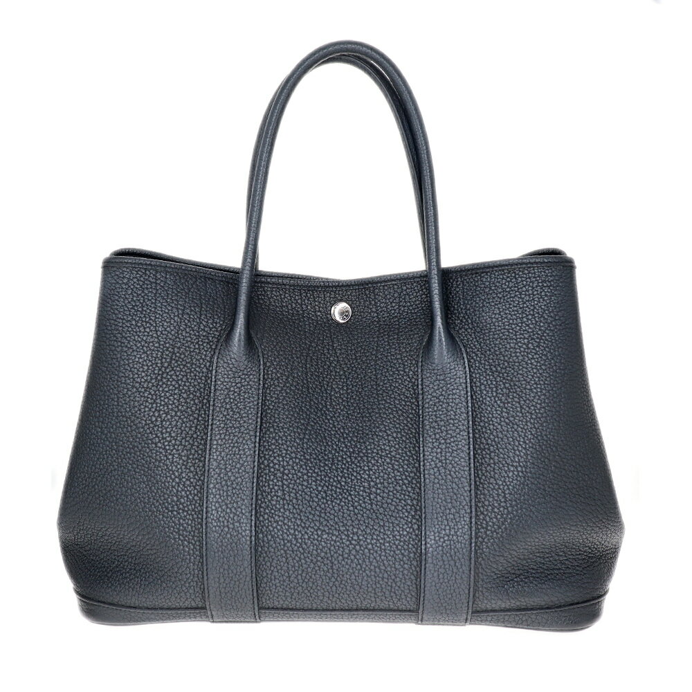 エルメス Hermes ガーデンパーティPM ブラック ヴォーネゴンダ【中古】