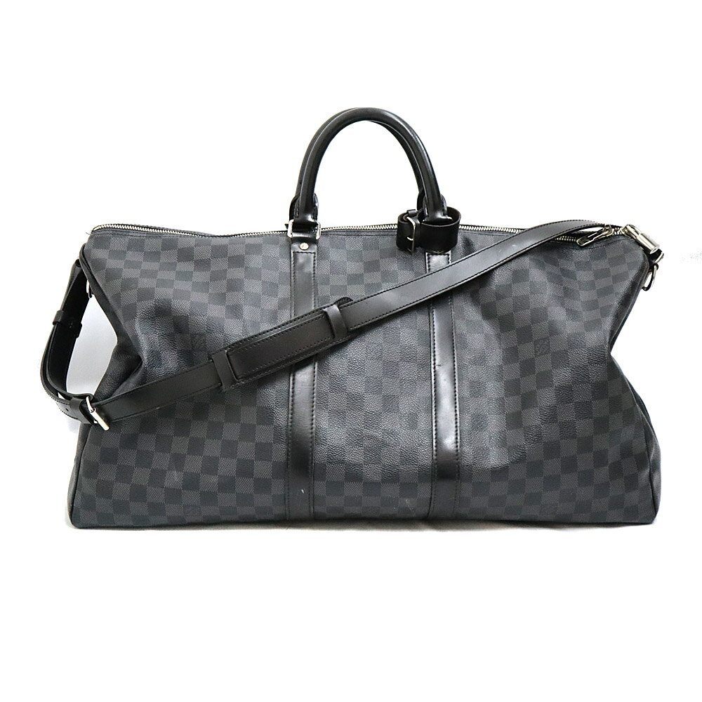 ルイヴィトン Louis vuitton N41413 キーポル・バンドリエール55 2WAY ボストンバッグ メンズ PVC/レザー ブラック【中古】