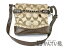 COACH【コーチ】 F16860 バッグ ショルダー 鞄 ナイロン キャンバス シグネチャー 茶系 レディース 斜め掛け 【中古】 USED-6 質屋 かんてい局小牧店 c19-194