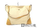 PRADA【プラダ】 VS0032 ワンショルダーバッグ レザー×キャンバス ベージュ系 鞄 USED-6 【中古】 a18-8864 質屋 かんてい局茜部店