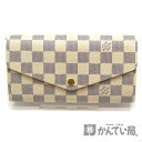 LOUIS VUITTON【ルイヴィトン】MI2198 ポルトフォイユ・サラ ダミエキャンバス アズール ホワイト系 LV 財布 長財布 USED-8【中古】A2001977 質屋 かんてい局茜部店