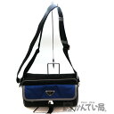 PRADA【プラダ】 2VH074 ショルダーバッグ ブラック系 ブルー系 ナイロン 鞄 USED-8 【中古】 A2001326 質屋 かんてい局茜部店