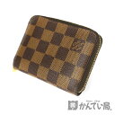 LOUIS VUITTON 【ルイ ヴィトン】 N63070 ジッピーコインパース ダミエキャンバス エベヌ ブラウン系 レディース メンズ 財布 USED-6【中古】 A2005769 質屋 かんてい局茜部店
