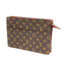 LOUIS VUITTON【ルイヴィトン】 M51795 ポシェット・オム 鞄 セカンドバッグ モノグラムキャンバス ブラウン系/茶色系 メンズ【中古】USED-6 質屋 かんてい局茜部店 A22-8603