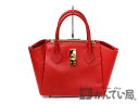 SAMANTHA.T【サマンサタバサ】 2WAYバッグ ハンドバッグ ショルダーバッグ レザー レッド系 USED-6【中古】 a19-3206 質屋 かんてい局茜部店