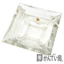 BVLGARI【ブルガリ】アッシュトレイ エキセントリカ ローゼンタール スクエア 角型 四角 クリスタルガラス 灰皿 ブランド小物 インテリア【中古】USED-6 質屋 かんてい局北名古屋店 n20-5633