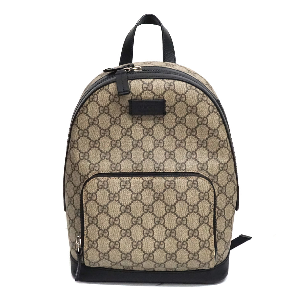 グッチ Gucci 429020 バックパック リュック GG ベージュ 【中古】