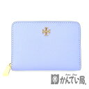 TORY BURCH【トリーバーチ】 ラウンドファスナー コインケース ライトブルー 水色 レディース ユニセックス コンパクト 財布 【中古】USED-9 買取専門かんてい局大垣店 p1200294903900230