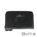 COACH【コーチ】F27569 小銭入れ レザー ブラック系 ブランド ファッション メンズ レディース ユニセックス 小物 ウォレット コンパクト【中古】USED-B【6】k2004207 質屋 かんてい局春日井店