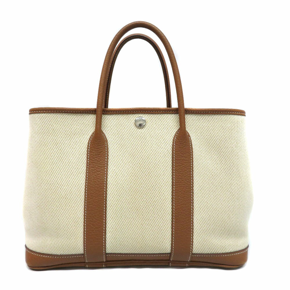 エルメス Hermes ガーデンパーティTPM キャンバス 推定:トワルアッシュ ネゴンダ ベージュ系 Z刻印 2021年【中古】