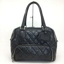 CHANEL【シャネル】ボストンバッグ レザー ブラック パリ ニューヨークライン 中古 送料無料 g21-2931 ※店頭販売中の為、販売期間内にお品切の場合もございます