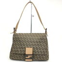 FENDI【フェンディ】マンマバケット ショルダーバッグ ズッカ柄 ベージュ ブラウン レディース【中古品/USED-AB】質屋 かんてい局那覇店 n3100351927300003