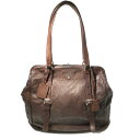 PRADA プラダ BR3913 レザー ショルダーバッグ レディース シンプル レザー ブラウン×シルバー金具 【 USED-B 】 k3100431927400020 送料無料 かんてい局コザ山内店