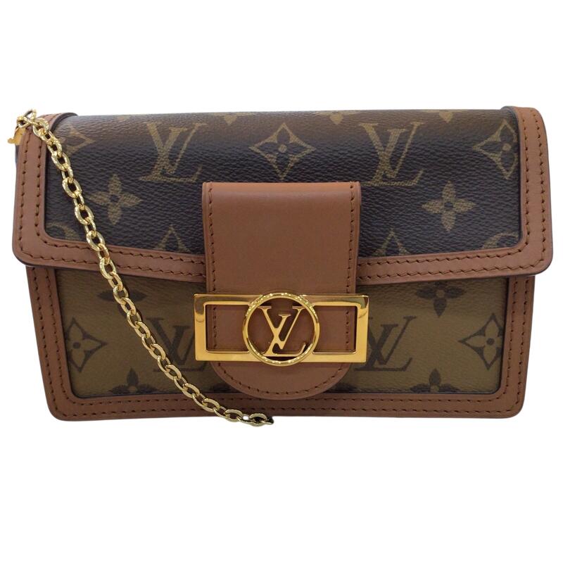 LOUIS VUITTON　ルイ・ヴィトン　M68746　ポルトフォイユ・ドーフィーヌ　チェーンショルダーウォレット　ミニショルダーバッグ 【RFID　ICチップ】 モノグラム ×モノグラム リバース 【 USED-A 】k3100427927400495　かんてい局コザ山内店　送料無料