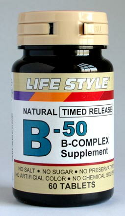 天然ビタミンB群「B-50コンプレックス」(60粒・1〜2ヶ月分)ライフスタイル(LIFE STYLE) 