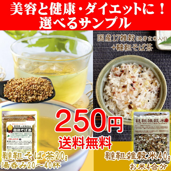 選べるサンプル【北海道産韃靼（だったん）そば茶20g】　or　【韃靼雑穀米40g】美容＆健…...:karadalife:10000040