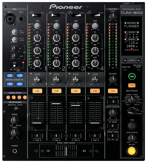 (PIONEER)DJM-800 プロフェッショナルDJミキサー/新品 