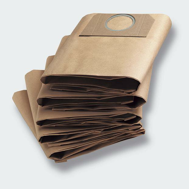 紙パック 5枚セット(ケルヒャー KARCHER 家庭用 乾湿両用 バキューム クリーナー 掃除機 ...:karcher:10000015