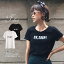 スーパーファインコットン Tシャツ 高品質 伸縮性 ロゴ ロゴT 英文字 トップス シャツ カットソー 半袖 レディース 定番 ホワイト ブラック【メール便発送】【10〜14営業日発送予定】