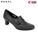 レディース ビジネスシューズ フォーマルシューズ REGAL リーガル F06GAF ベルト レディースパンプス 本革 ムレにくい 日本製 防骨 無地 シンプル ローヒール