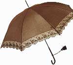 ◆ヴィーナス ブラウン　女性用 晴雨兼用長傘