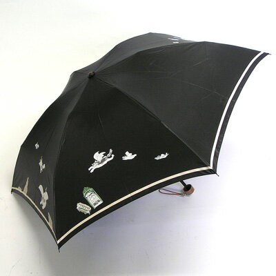 婦人雨傘マンハッタナーズ「タイムスリップ」婦人用ミニ雨傘折畳み傘