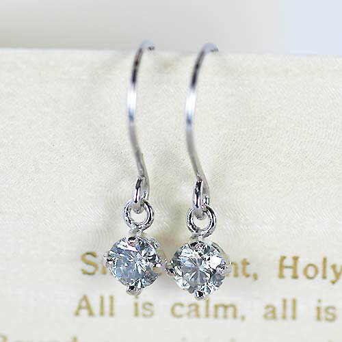 K18/PG/WG　0.2ct　ダイヤモンドチャームピアス　-etoile-