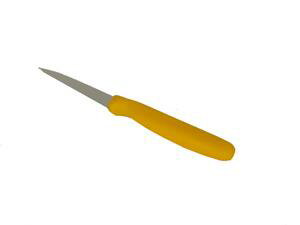 波刃パーリングナイフ　8cm　黄色