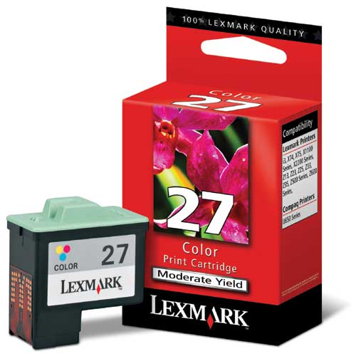 レックスマーク 純正インク　♯27　カラー関連ワード【LEXMARK、プリンタ、カートリッジ】